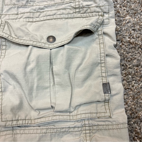 Calvin Klein Jeans beige utility jacket womens size L button zip up - Picture 4 of 16